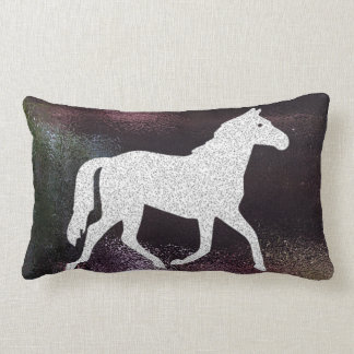Almohada brillante púrpura bonita del caballo