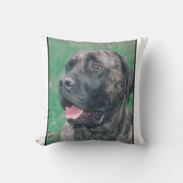 Almohada Brindle del mastín (Anverso)