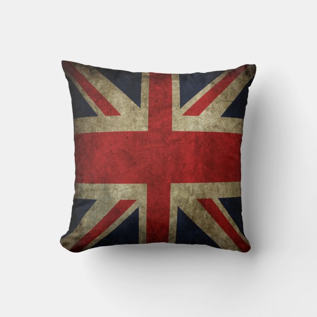 Almohada británica BRITÁNICA del cuadrado de la (Anverso)