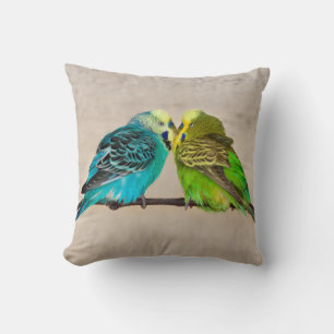 Almohada Budgies enamorados