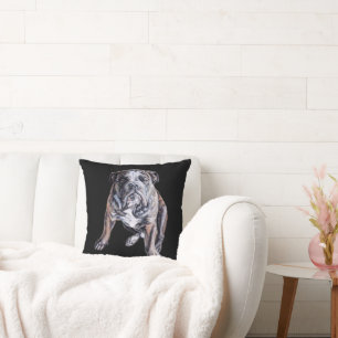 Almohada Bulldog Brindle Regalos Perro Bulldog