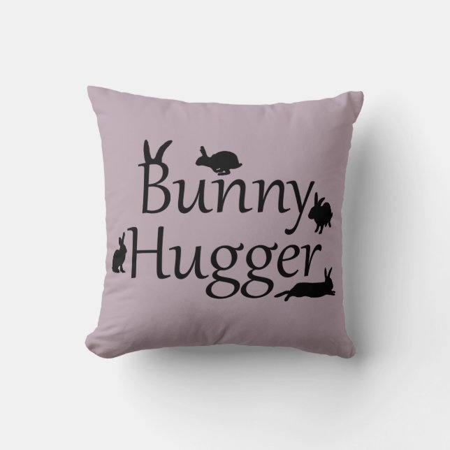 Almohada Bunny Hugger (Rosa Polvoriento) (Anverso)