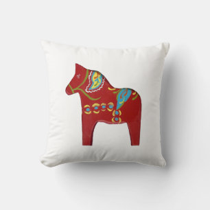 Almohada Caballo Dala Rojo