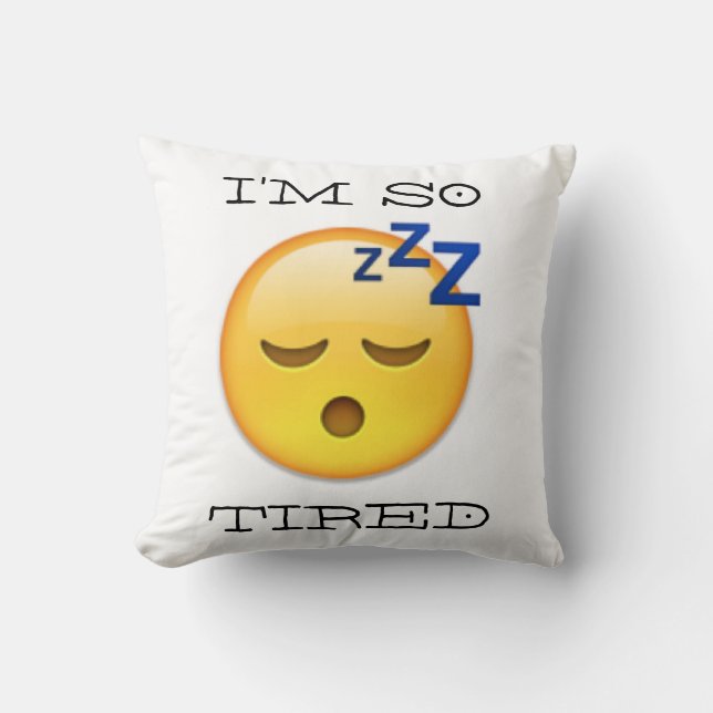 ALMOHADA CANSADA DE LA EMOJI (Anverso)