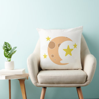 Almohada caprichosa de luna creciente