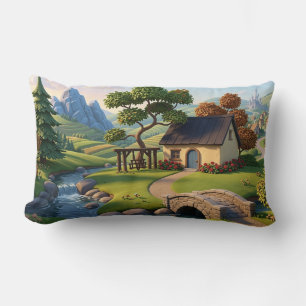 Almohada caprichosa linda   Cojín decorativo artís