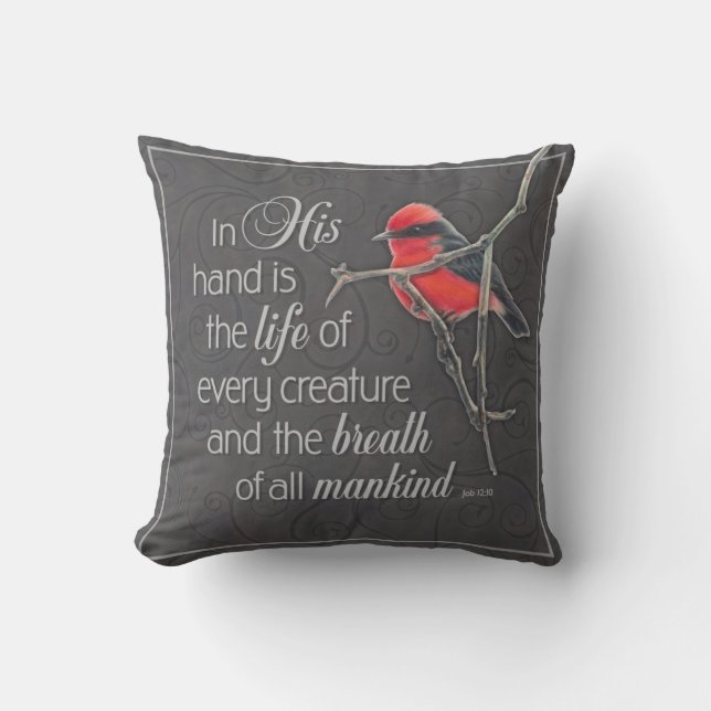 Almohada cardinal (Anverso)