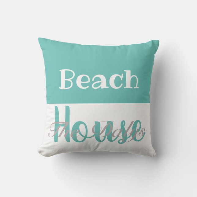 almohada CASA DE PLAYA PERSONALIZADA (Anverso)
