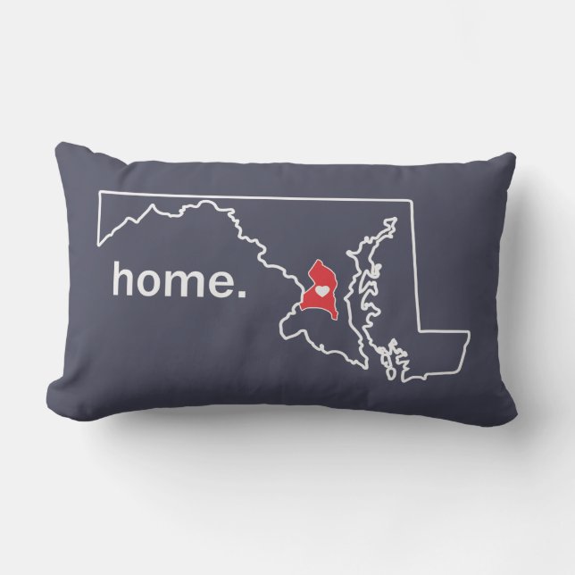 Almohada casera del condado de Maryland - Co. de (Anverso)