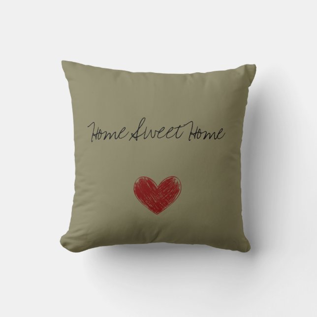 Almohada casera dulce casera (Anverso)