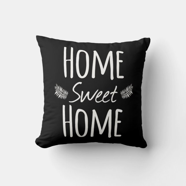 Almohada casera dulce casera de la tipografía (Anverso)
