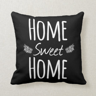 Almohada casera dulce casera de la tipografía