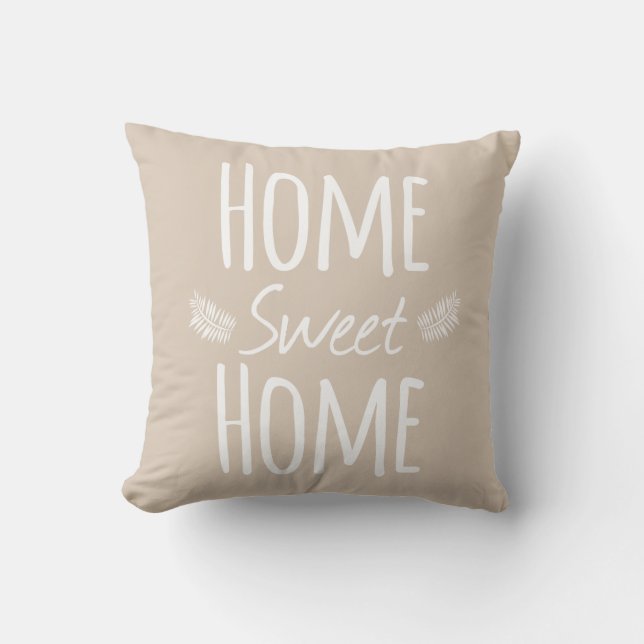 Almohada casera dulce casera de la tipografía (Anverso)