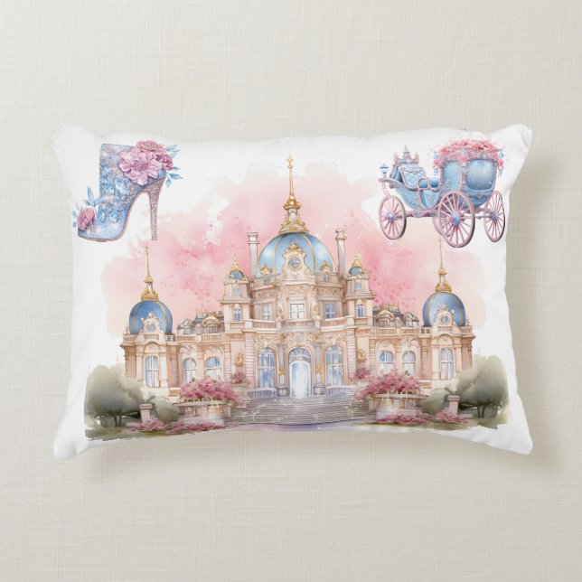 Almohada castillo glamour niñas (Anverso)