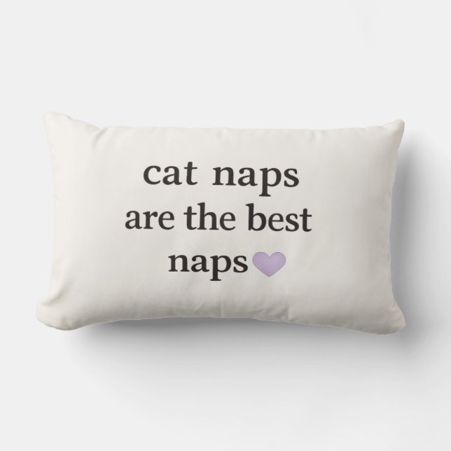 Almohada Cat Naps Are the Best Naps – Cozy Cat Caf (Anverso)