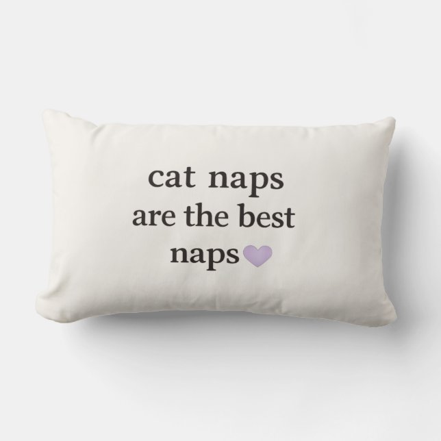 Almohada Cat Naps Are the Best Naps – Cozy Cat Caf (Anverso)