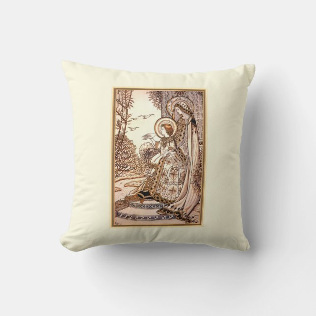 Almohada Católica - Madonna y Niño (Anverso)
