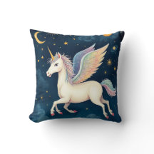 Almohada celeste unicornio