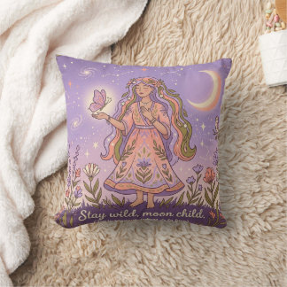 Almohada Celestial Boho de Niño Luna Salvaje —