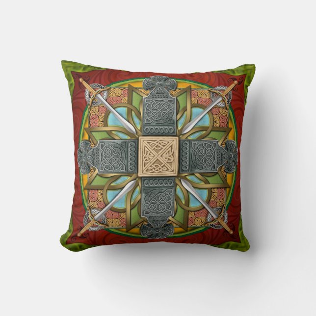 Almohada céltica de la gloria de la mandala (Anverso)