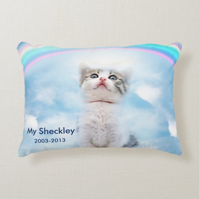 Almohada cepillada personalizado conmemorativo del (Anverso)
