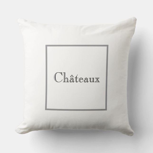 Almohada Chateaux de estilo francés (Anverso)