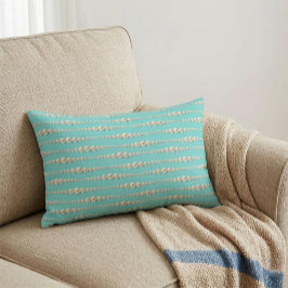 Almohada Chic Perla y Acento Turquesa