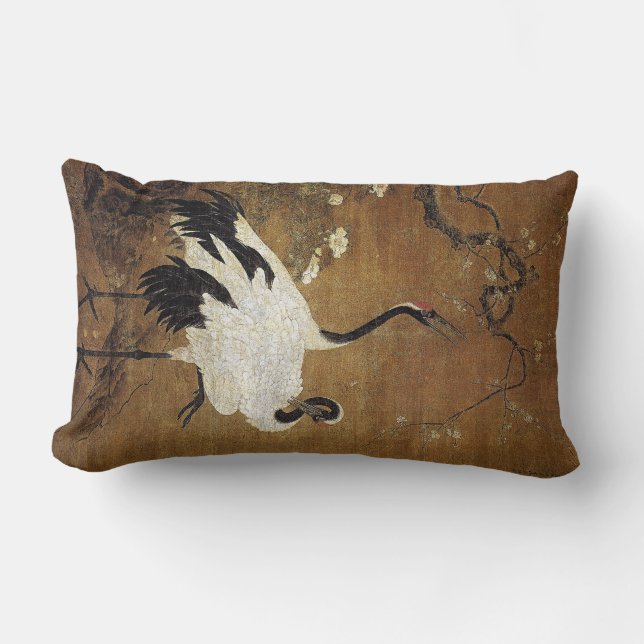 Almohada china de las flores de los pájaros de la (Anverso)