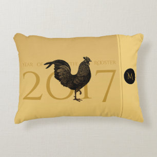 Almohada china del Año Nuevo 2017 del gallo