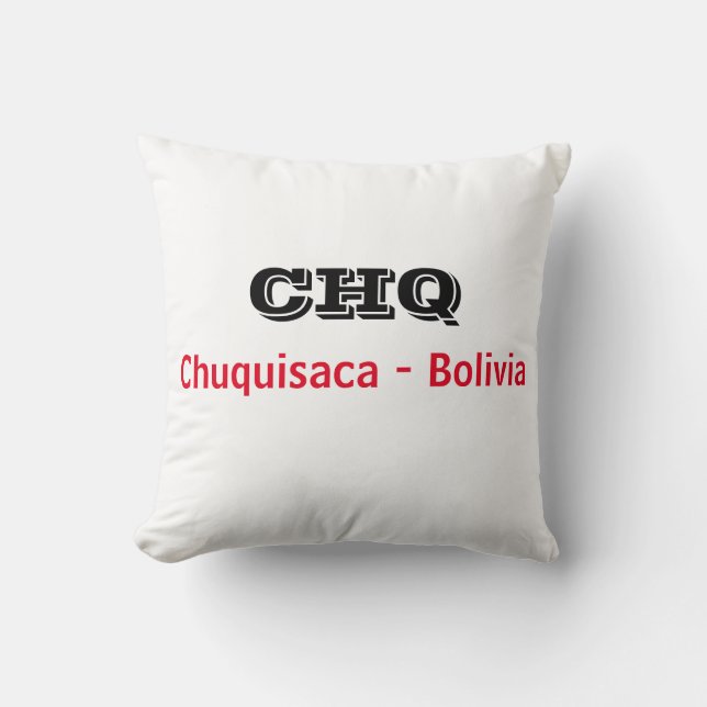 Almohada Chuquisaca Bolivia (Anverso)
