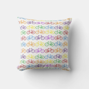 Almohada ciclista arco iris