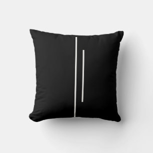 Almohada Circular De Cojín De Líneas Paralelas Con