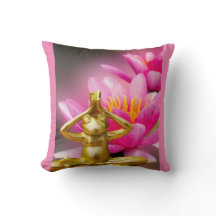 Almohada Cita Rana Floreciendo BuddhaToday V3 #2