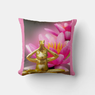 Almohada Cita Rana Floreciendo BuddhaToday V3 #2