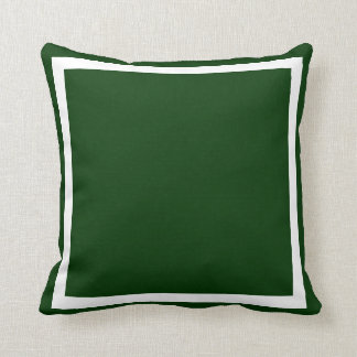 almohada clara verde oscuro y suave