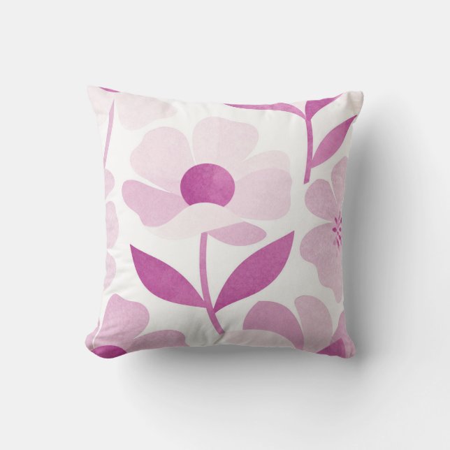 Almohada Clásica con Estampado Floral – Hogar Eleg (Anverso)