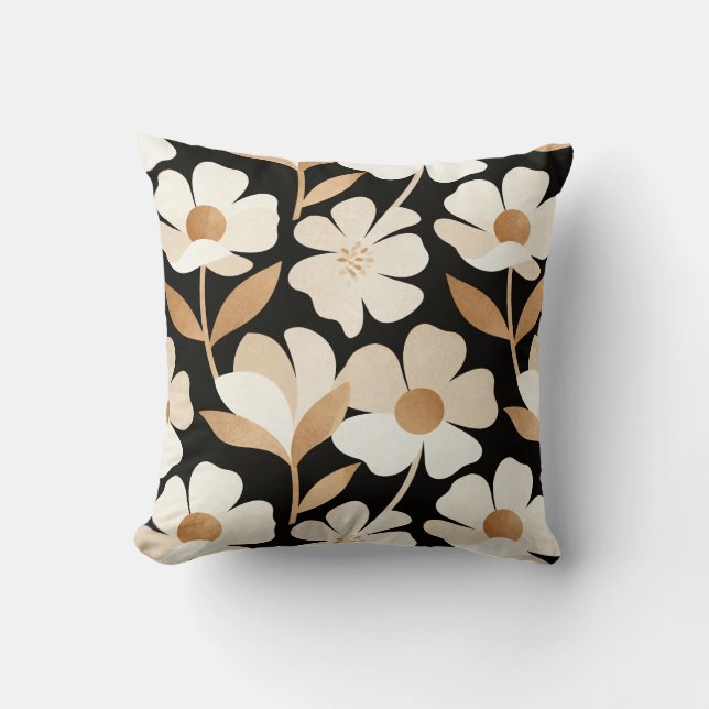 Almohada Clásica con Estampado Floral – Hogar Eleg (Anverso)