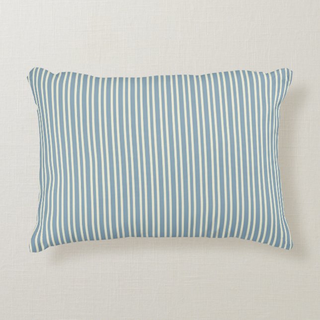 Almohada clásica con franja azul (Anverso)