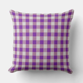 Almohada clásica con patrón de cuadros de gingham 