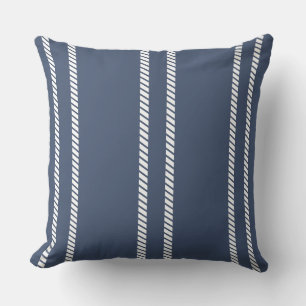 Almohada clásica de lanzamiento azul marino con ra