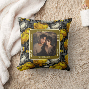 Almohada clásica de lanzamiento para Sr y Sra para
