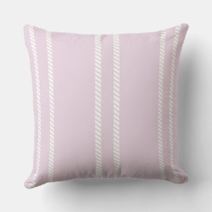 Almohada clásica de Mauve/Rosa pálido con rayas