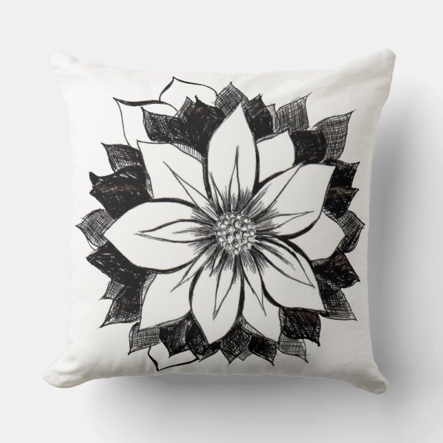 Almohada CLÁSICA del POINSETTIA (Anverso)