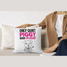 Almohada Cochinito Silencioso Estoy Dormido Hora d