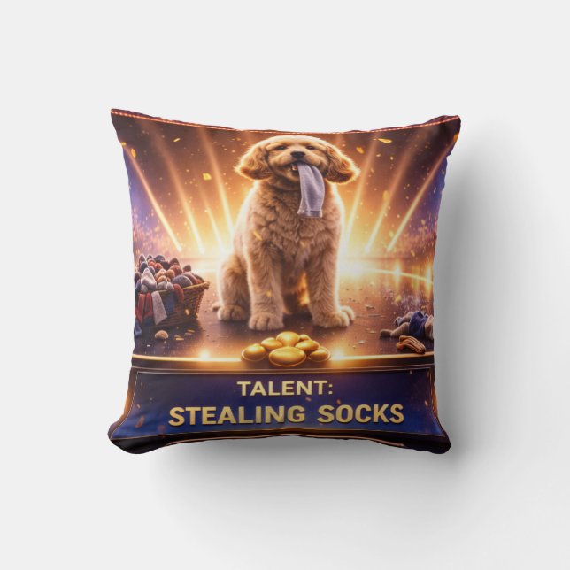 Almohada Cockapoo | Regalo de cojín para amantes d (Anverso)