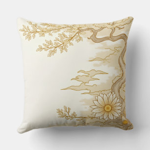 almohada cojín con motivos orientales
