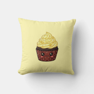 Almohada Cojín Cupcake Glaseado Remolino de Limón