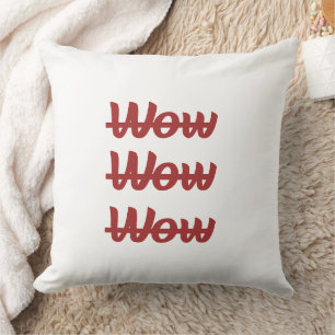 Almohada Cojín de acento con tipografía moderna