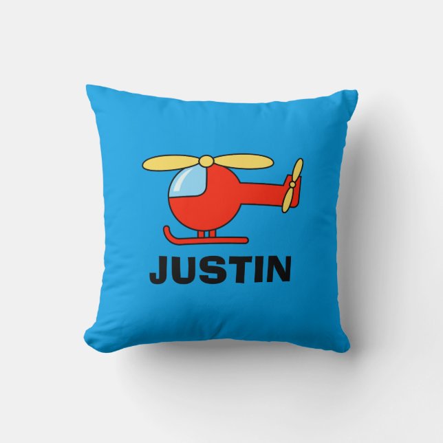 Almohada cojín de helicóptero de juguete para dorm (Anverso)