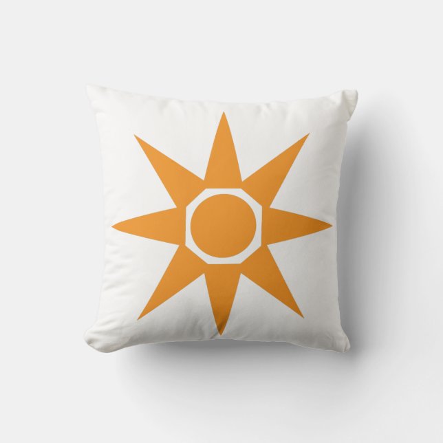 Almohada Cojín de Sol Mágico Positivo (Anverso)